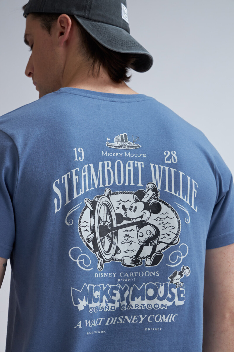 Camiseta manga corta -Mickey Azul Piedra