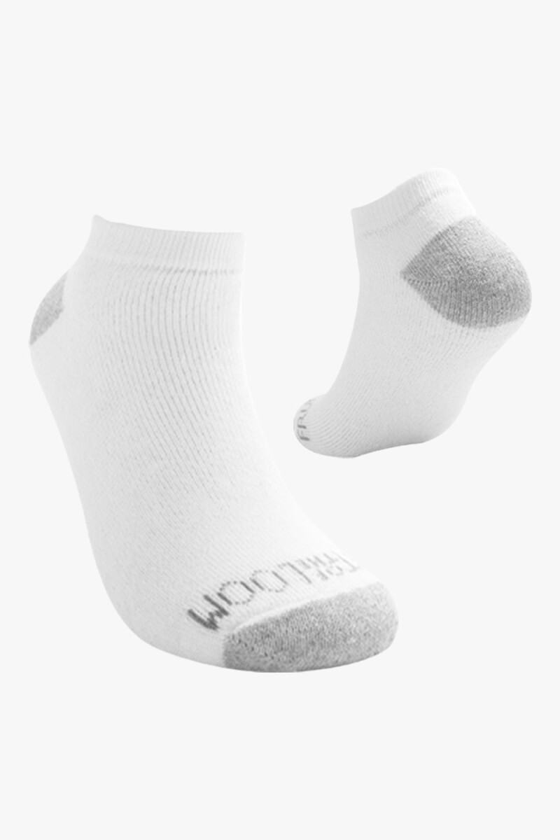 Pack x5 Medias afelpadas sin caña para caballero BLANCO