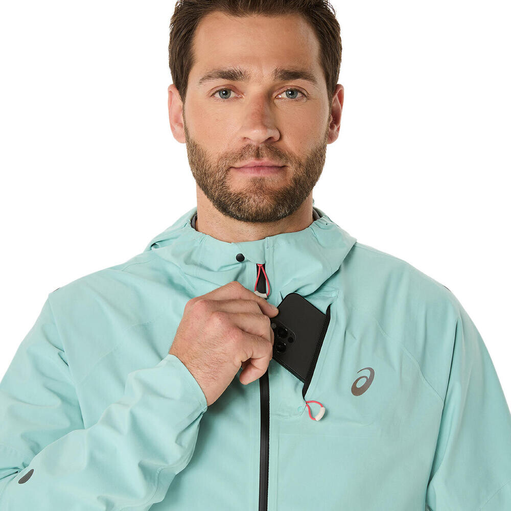 Metarun Waterproof Jacket - Hombre Oasis Green
