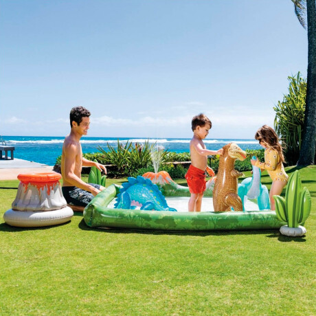 Centro De Juegos Inflable Piscina Intex Dinosaurios Inx056132