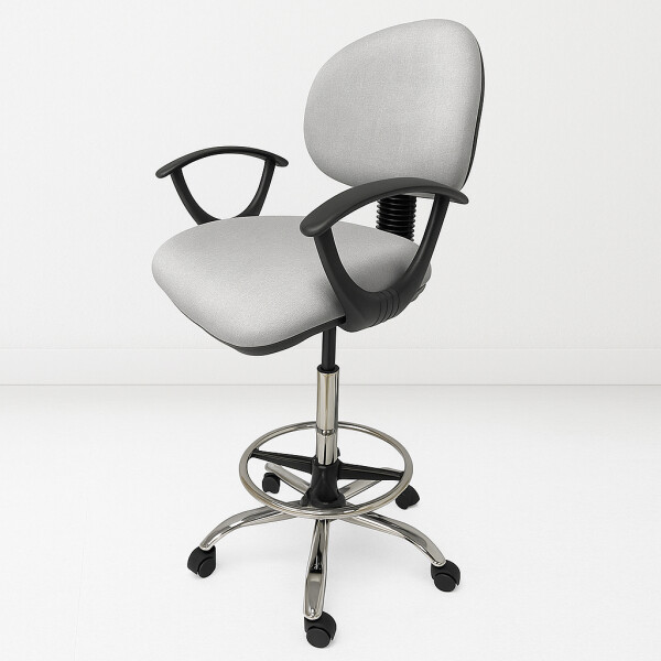 Silla alta de cajero Gris