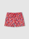 Traje De Baño Estampado Liberty Fresa Brillante