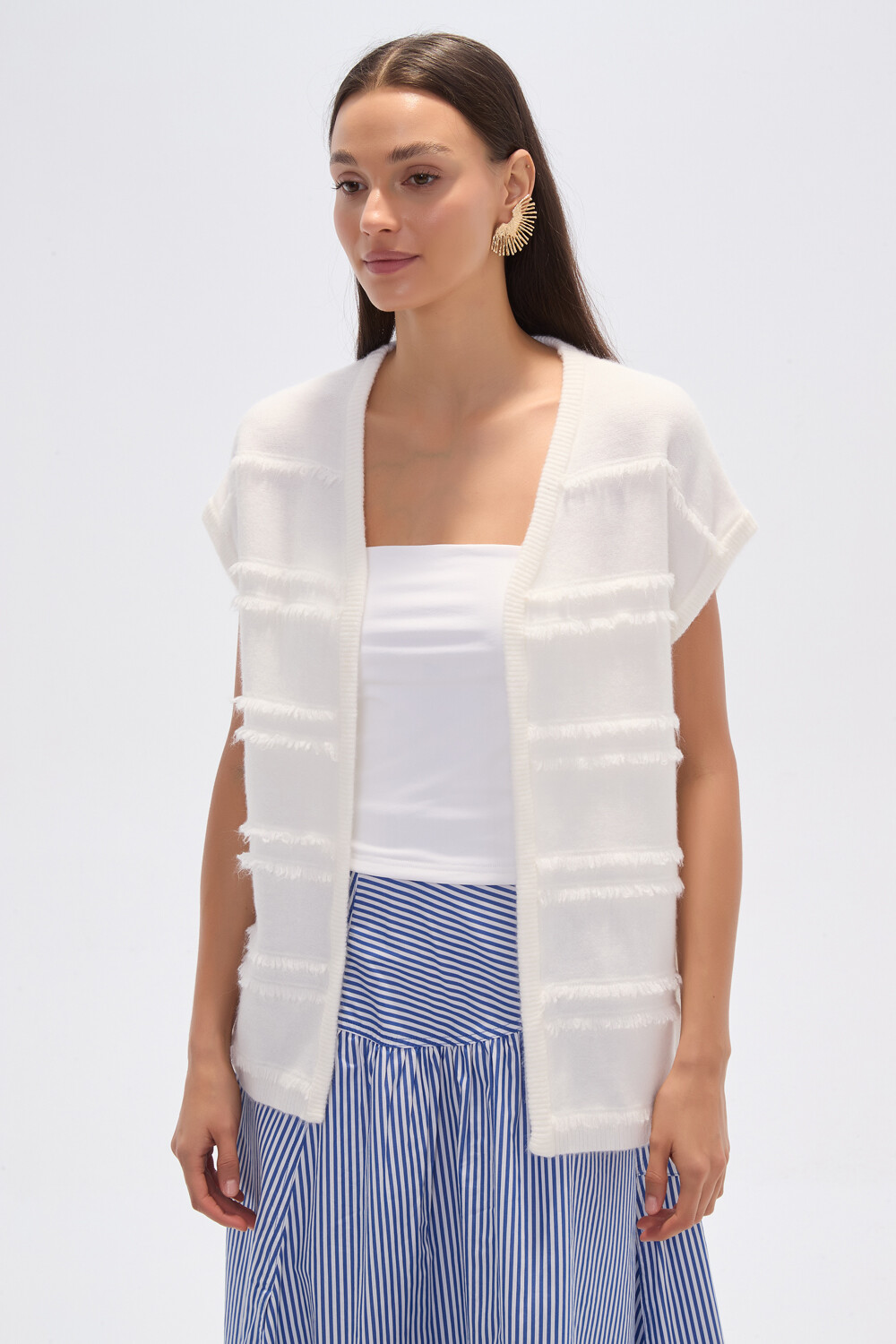 Poncho Punchy Marfil / Off White