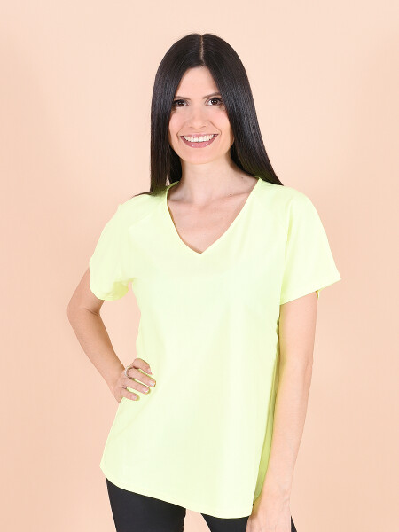 REMERA FITNESS NEON AMARILLO