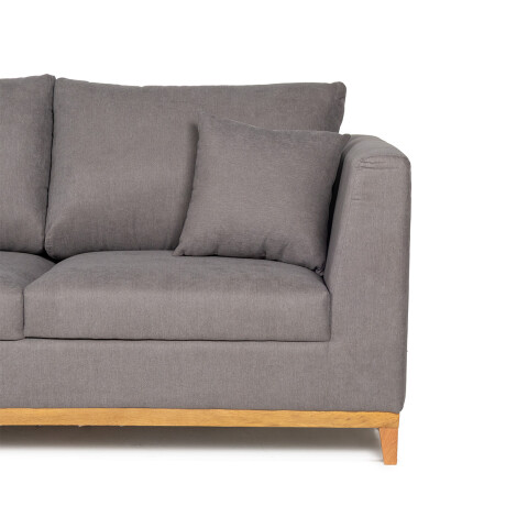 Rinconera Belfast - Tela Microfibra - Chaise izquierdo 2160 (Grafito)