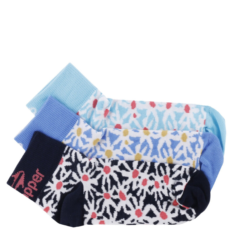 Medias Infantiles Topper x3 caña Baja Celeste - Azul - Turquesa