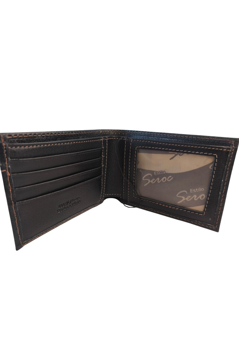 Billetera - Cuero Genuino con Tarjetero Extraíble Negro