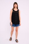Blusa con detalle calado Negro