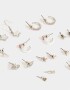 Aros Sets Strass Sets De Aros - Plateado