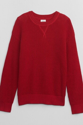 Buzo Waffle Niño Heather Grey