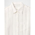 THE RELAXED SHIRT - LINEN WHITE NEUTRAL STRIPE