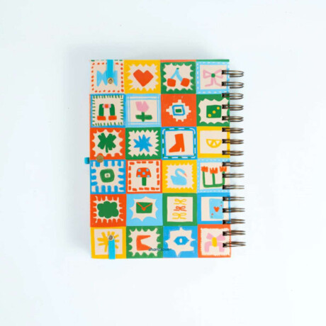 Agenda 2026 con stickers Figuras Abstractas Sc