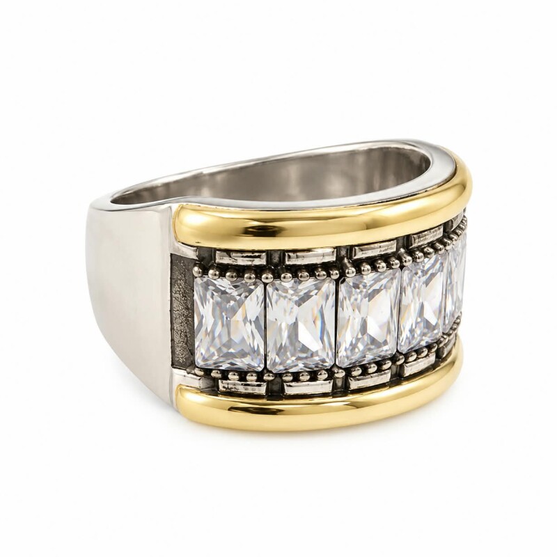 Anillo con piedras talla Baguette Anillo con piedras talla Baguette