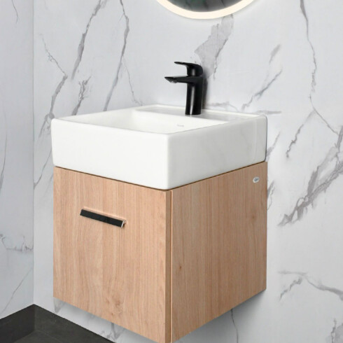 LAVATORIO MONOCOMANDO NEGRO SIN DESAG MATE EPUYEN NEGRO