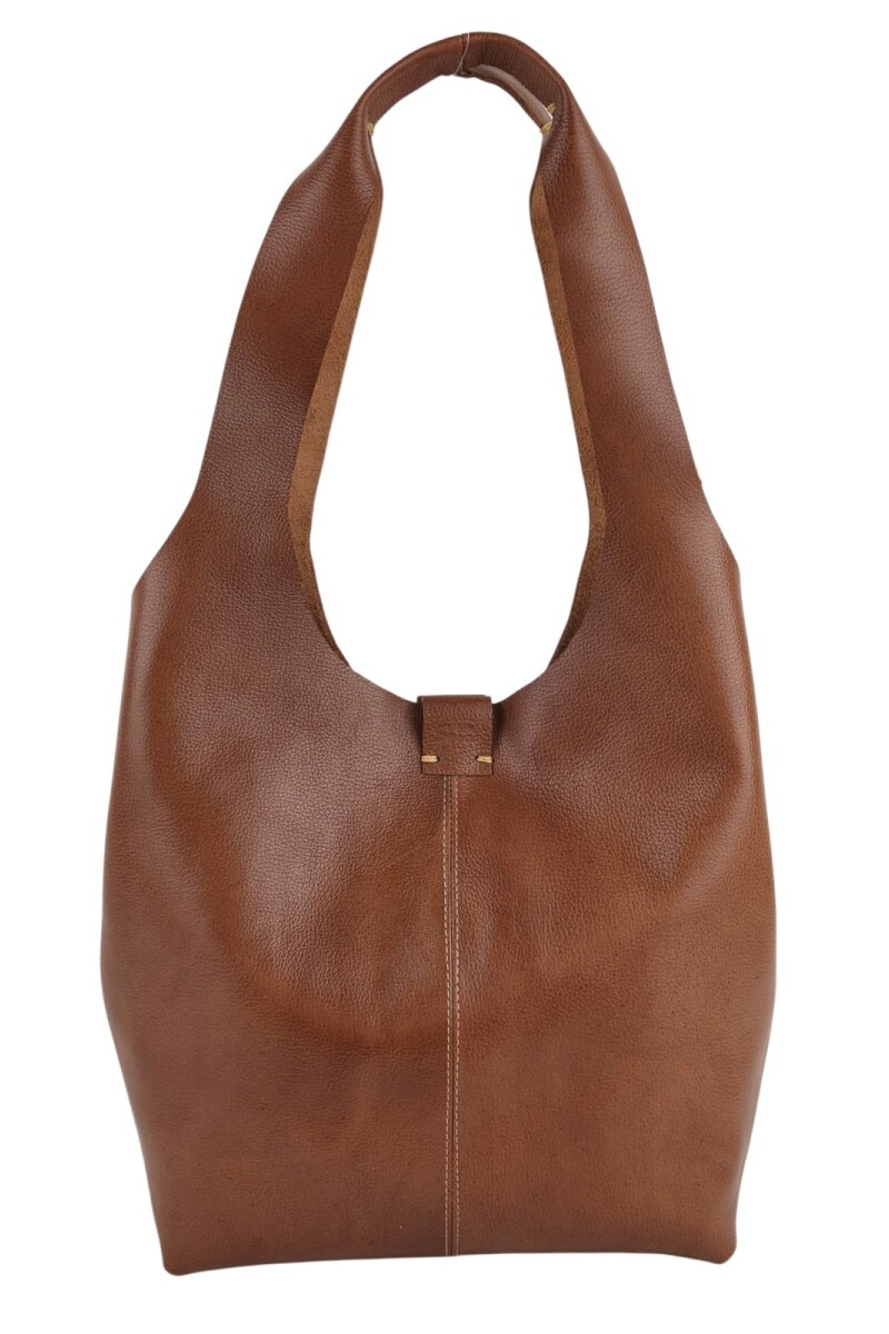 Tote Bag de Cuero Genuino Marrón