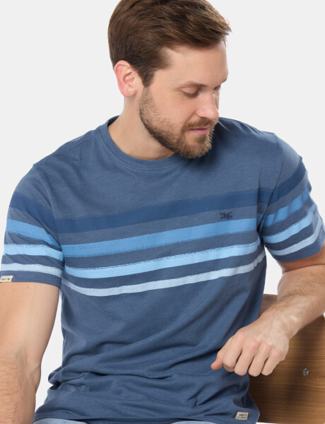 REMERA RAYADA Piedra