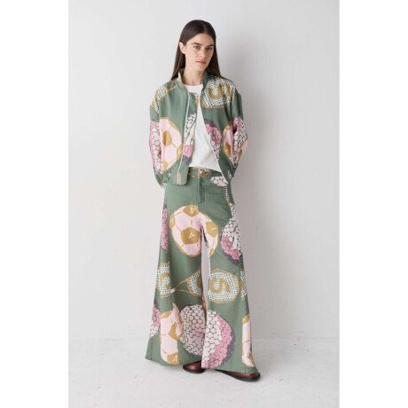 Pre Venta Bomber Print Macro Verdes