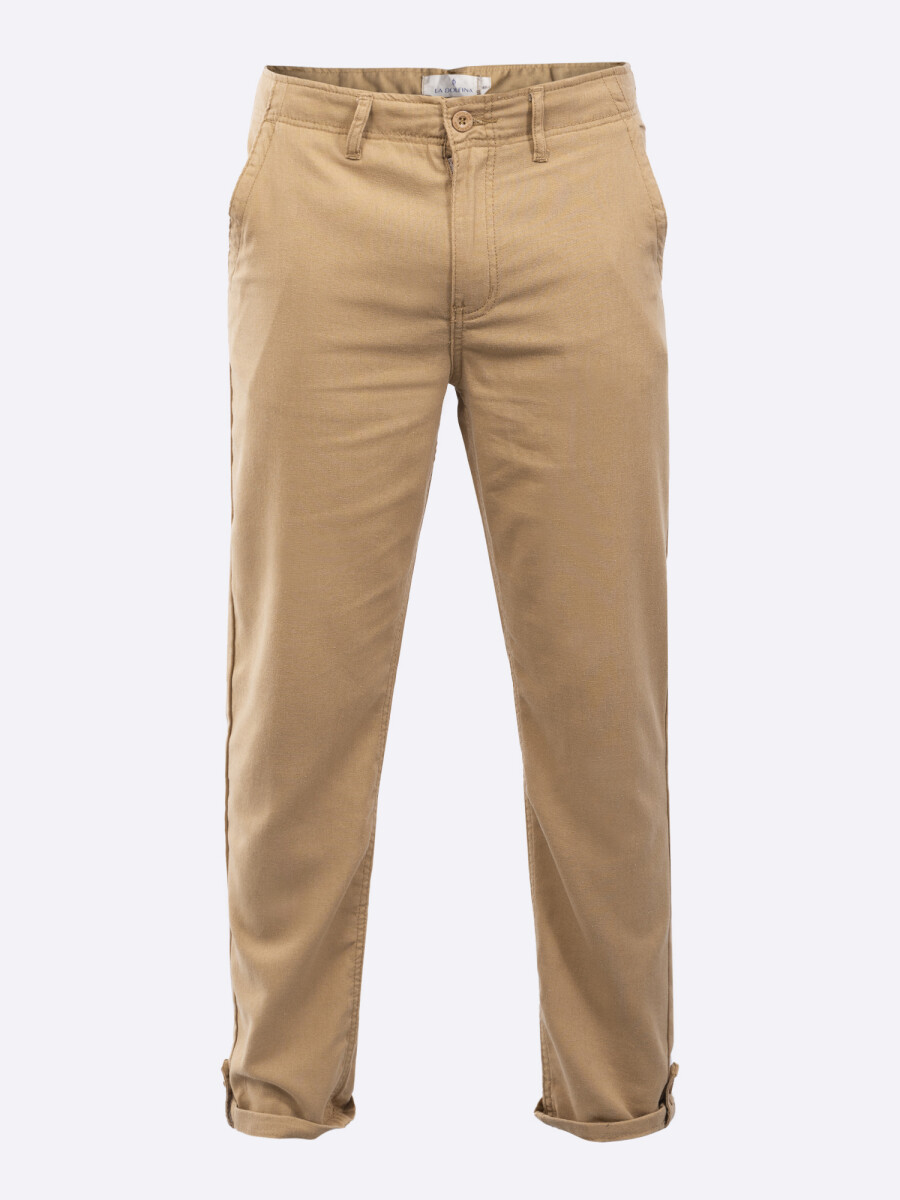 Pantalon lino - beige 