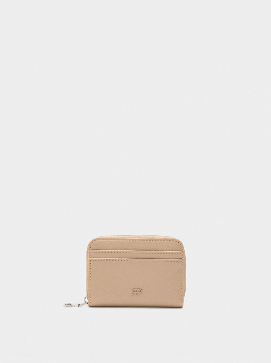 Cartera Básica Con Textura - rosa 