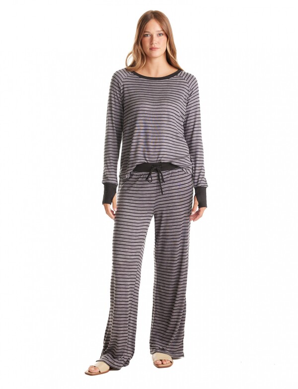 Pijama Con Pantalon NEGRO/GRIS