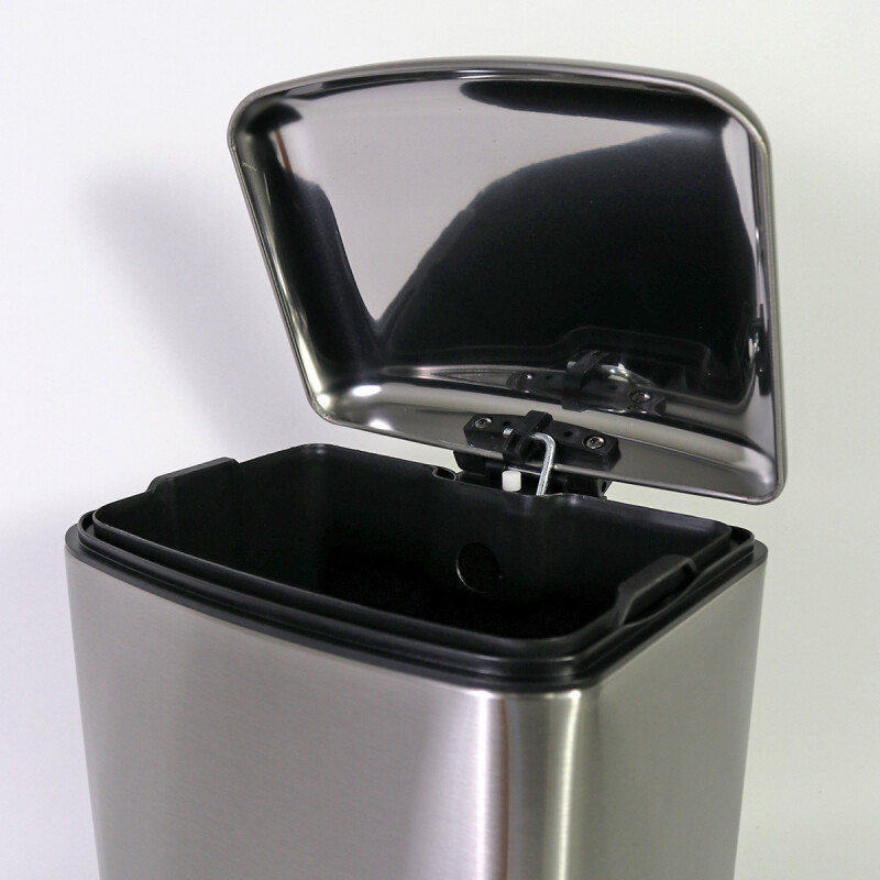 BASURERO INOX PLATA C/PEDAL 6L Unica