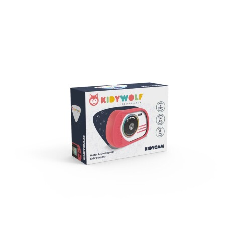 KIDYCAM Cámara Digital Para Niños Water Proof 32 Gb Kidywolf - Rosa