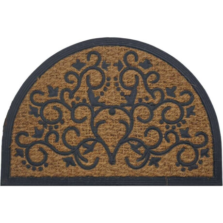Felpudo Coco/Goma Semicirculo 40X60Cm H1Cm Arabigo
