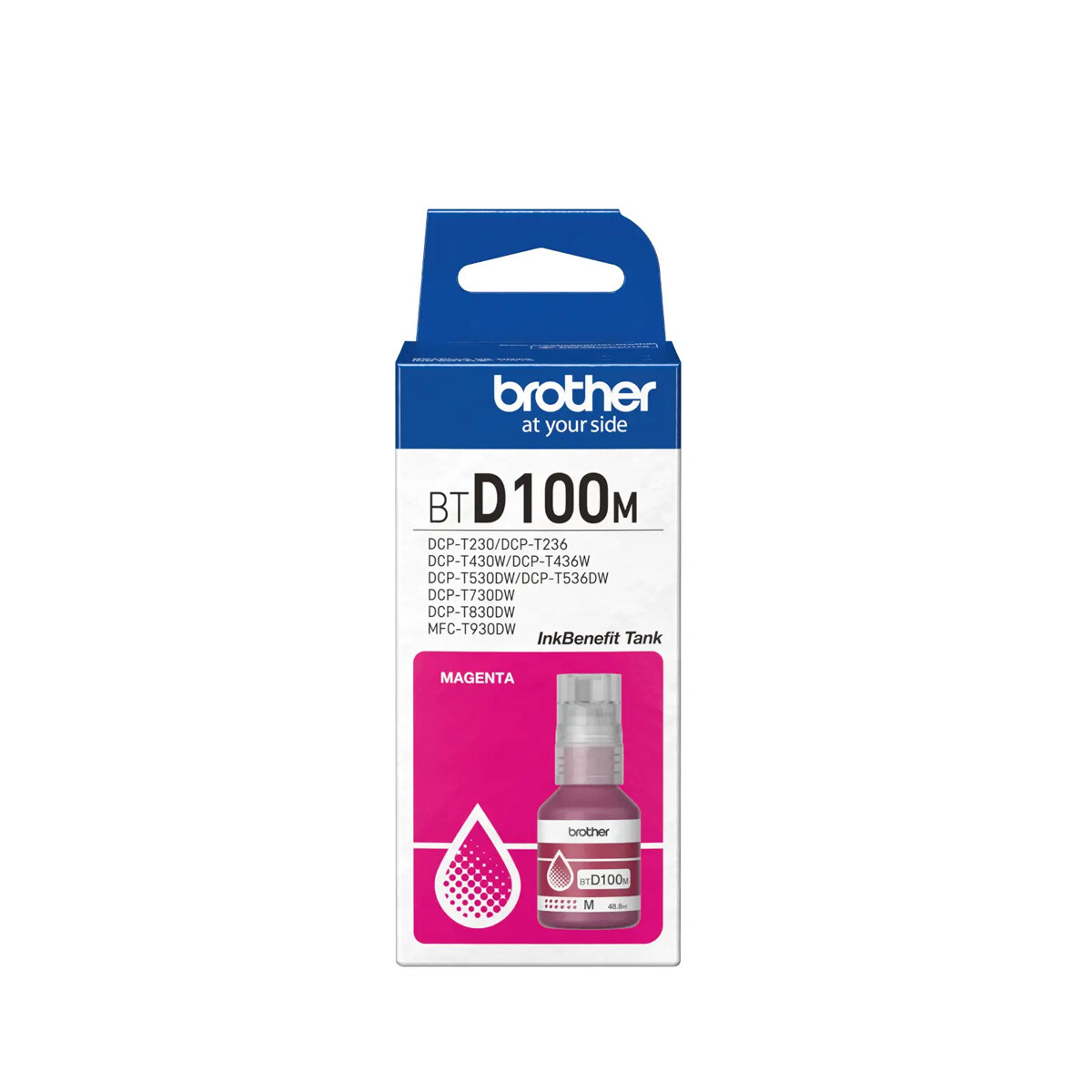 Insumo Tinta Botella Brother Magenta BTD100M 