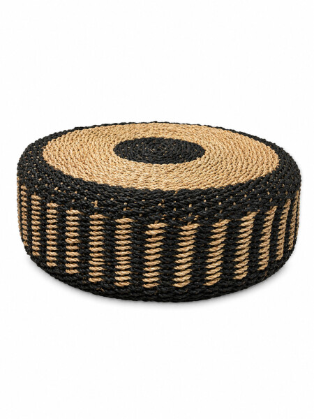 PUFF DE JUTE MULTICOLOR