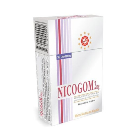Nicogom 36 Piezas – Chicles Sustitutivos de Nicotina Nicogom 36 Piezas – Chicles Sustitutivos de Nicotina