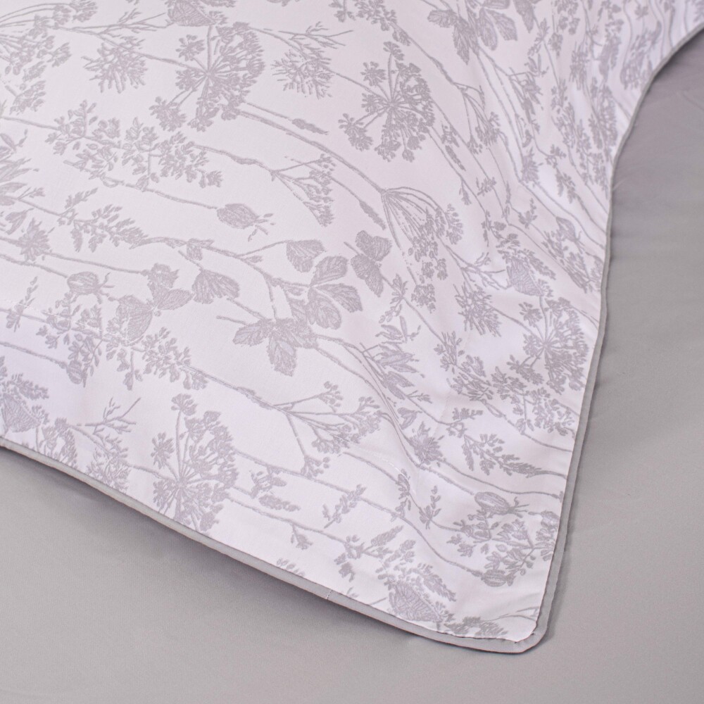 Sábana Finezza 400h Floral Gris Queen
