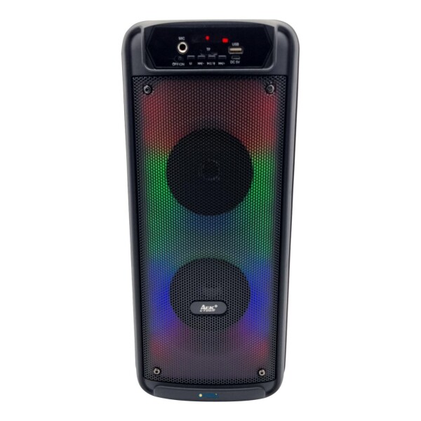 Parlante Portable Aek 2×4 Caja Activa Luces Rgb Bluetooth Parlante Portable Aek 2×4 Caja Activa Luces Rgb Bluetooth