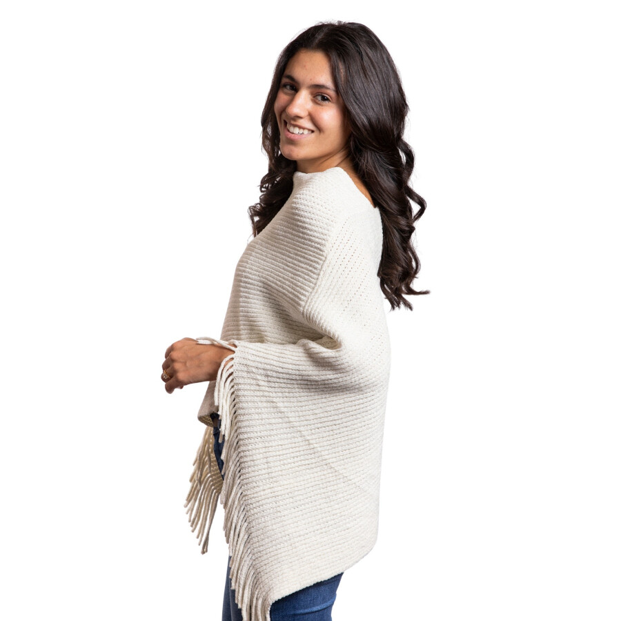 CHERRY PONCHO WHITE