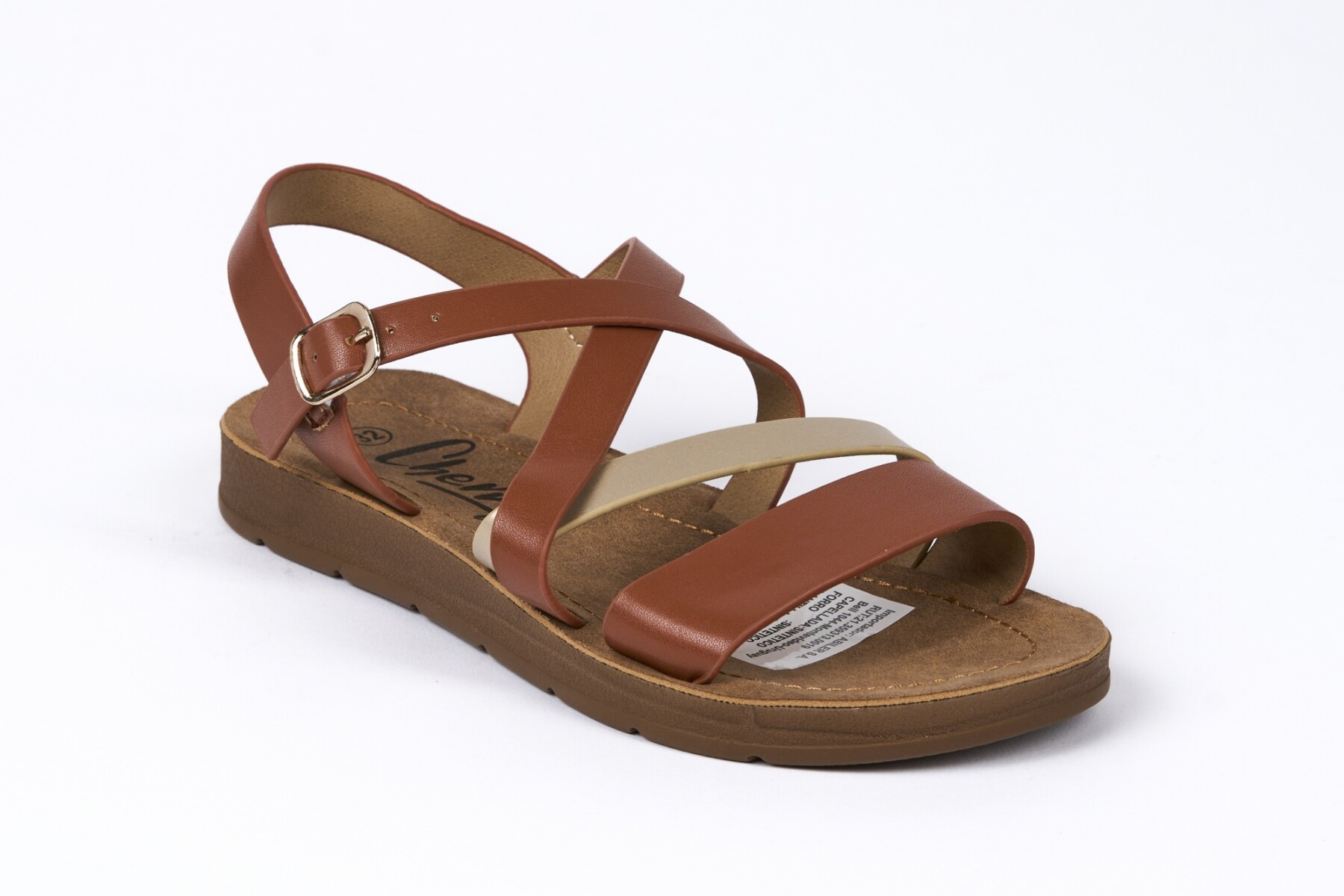 CHERRY TEENS FLAT - BROWN 