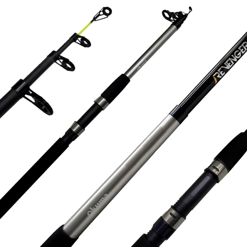 Combo Caña Okuma Telescópica 2,40 Mts + Reel + Tanza Combo Caña Okuma Telescópica 2,40 Mts + Reel + Tanza
