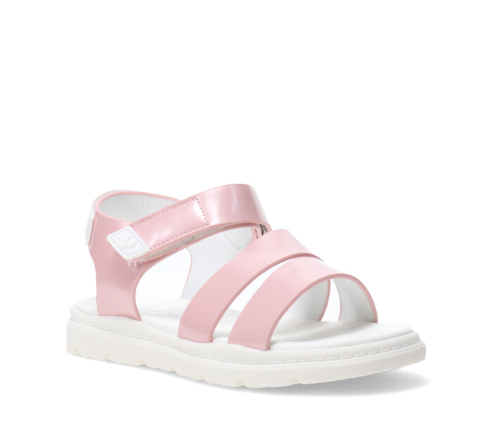 Sandalia de Niña Mini Miss Carol HAMILTON con velcro Rosado