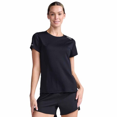 Aero Tee - Mujer Black/silver Reflective