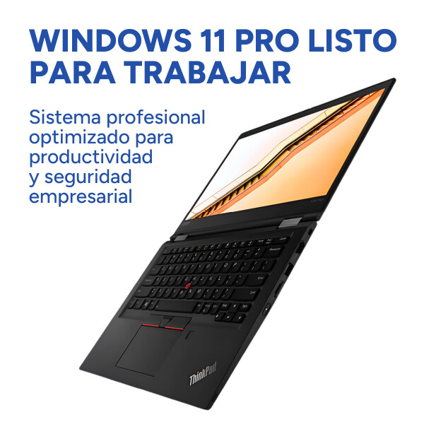 Notebook Thinkpad Yoga x380 I7 8gen 8gb 256gb 13,3" win 11 Color Negro