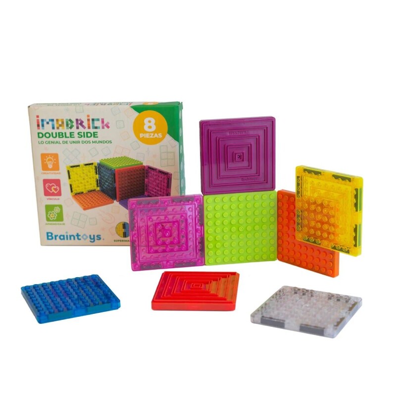 Imabrick dos lados 8 piezas - Braintoys Imabrick dos lados 8 piezas - Braintoys