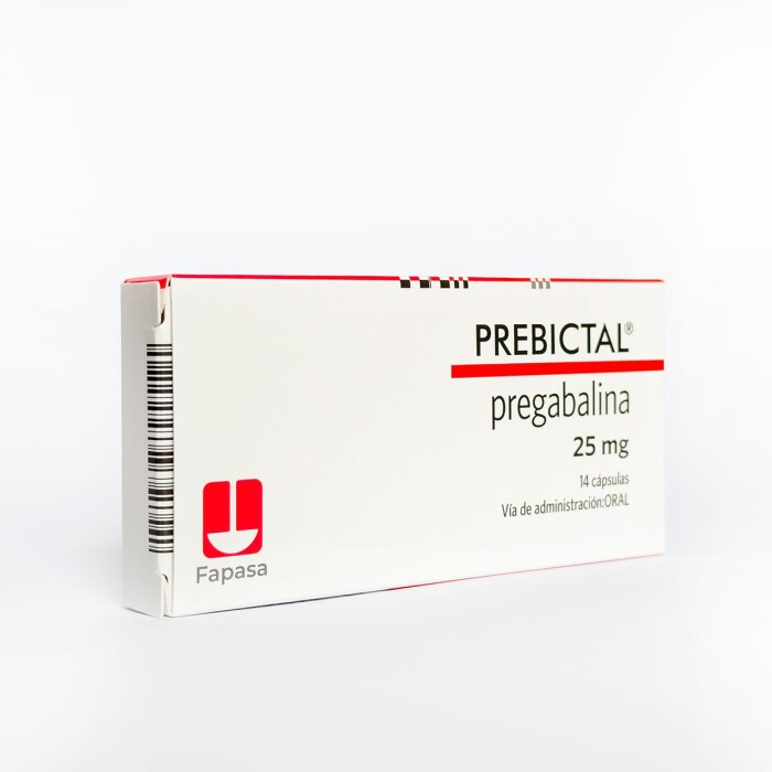 PREBICTAL 25 MG. CJ X 14 CAPS. única
