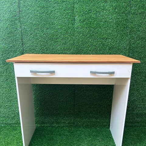 [OUTLET] Escritorio Juvenil Mesa De PC 90cm Con Cajón Blanco / Cinamomo [SOLO RETIRO] [OUTLET] Escritorio Juvenil Mesa De PC 90cm Con Cajón Blanco / Cinamomo [SOLO RETIRO]