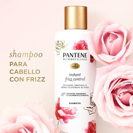 Shampoo Pantene Blends Instant Frizz Control 270 Ml Rosa 001