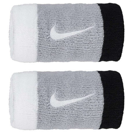 Muñequeras Nike Swoosh Doublewide Wristbands Unisex Gris