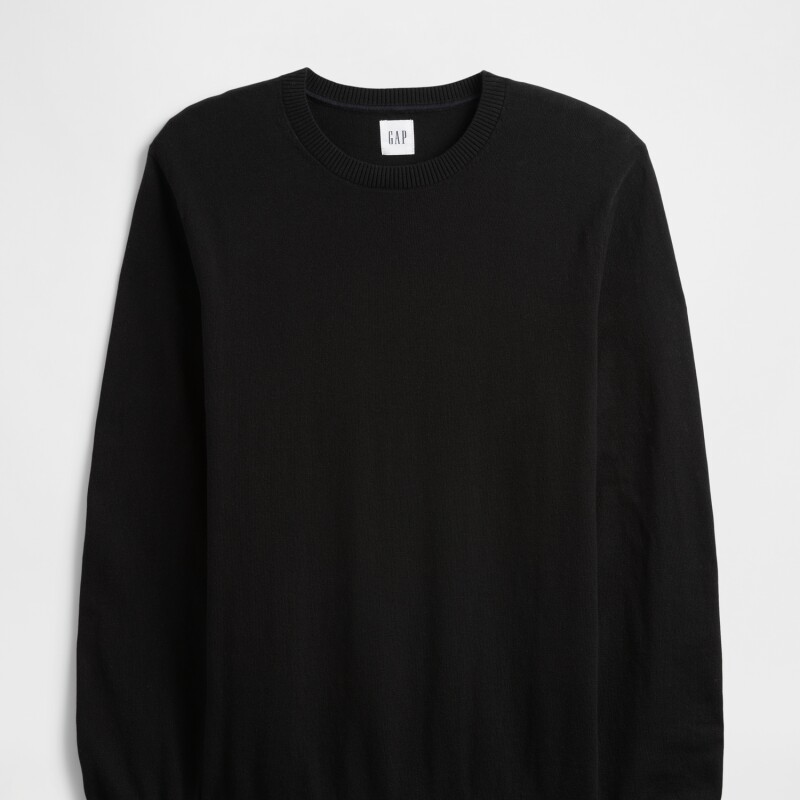 V-FA25 SOLID CORE CREW TRUE BLACK