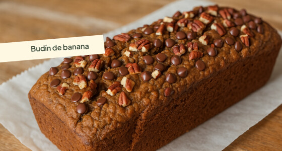 Budín de banana