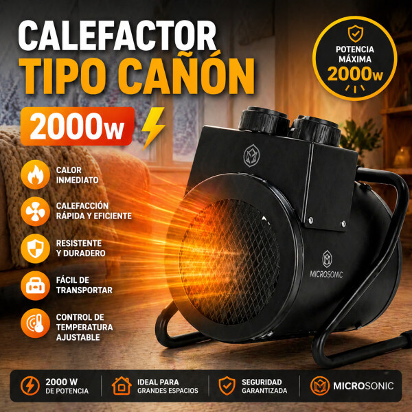 Caloventilador Microsonic Can2000 CALOVENTILADOR CAÑON MICROSONIC CAN2000