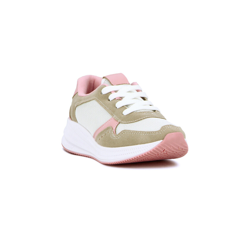 Molekinha Calzado Deportivo Acordonado Blanco-rosado