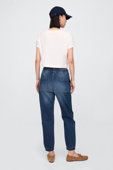 Jean Jogger Mujer Medium Wash