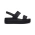 Brooklyn Woven Upper Low Wedge W - Mujer Black/black