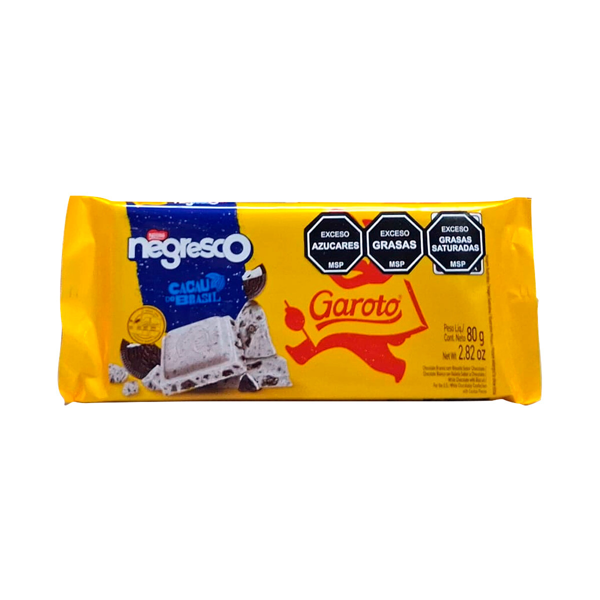 Chocolate GAROTO Tableta 80 Grs - Negresco 